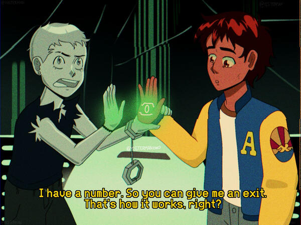 Infinity Train B2 like a 90s anime